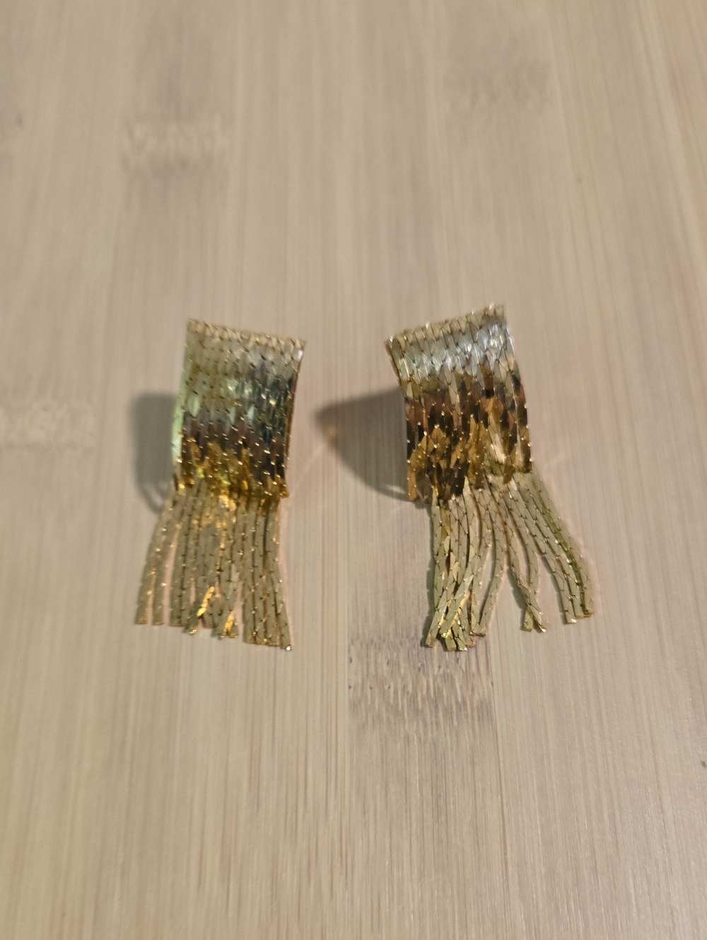 Gold Fringe  Earrings